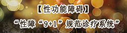 性功能障礙"9+1"規范診療系統